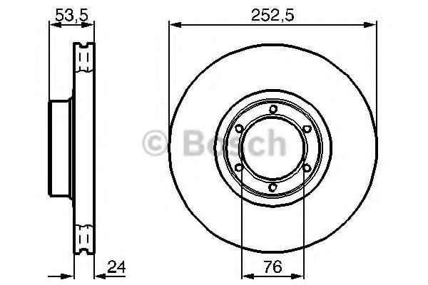 BOSCH - 0 986 478 113 - Тормозной диск (Тормозная система)