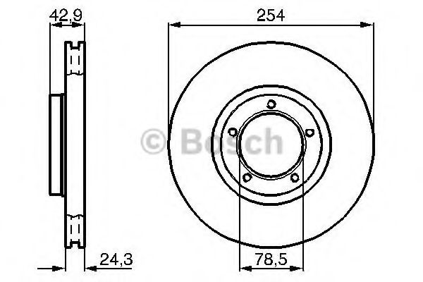 BOSCH - 0 986 478 160 - Тормозной диск (Тормозная система)