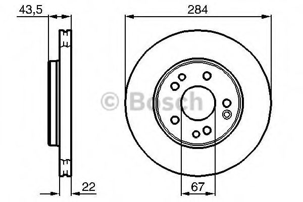 BOSCH - 0 986 478 300 - Тормозной диск