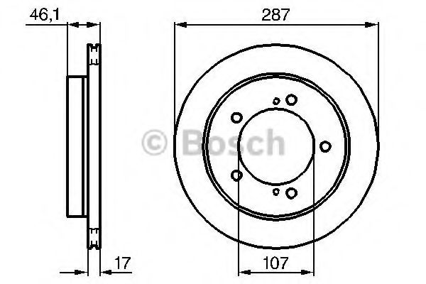 BOSCH - 0 986 478 422 - Тормозной диск (Тормозная система)