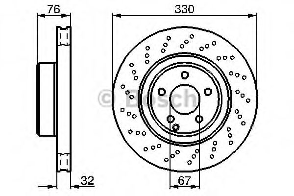 BOSCH - 0 986 478 470 - Тормозной диск (Тормозная система)