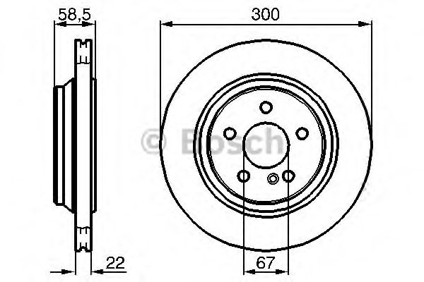 BOSCH - 0 986 478 473 - Тормозной диск (Тормозная система)