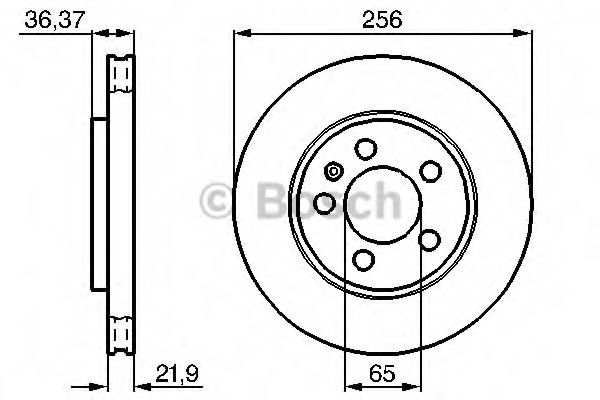 BOSCH - 0 986 478 482 - Тормозной диск (Тормозная система)