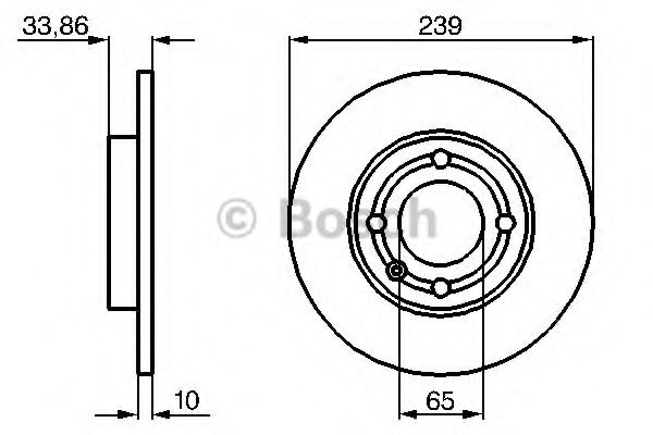 BOSCH - 0 986 478 620 - Тормозной диск (Тормозная система)