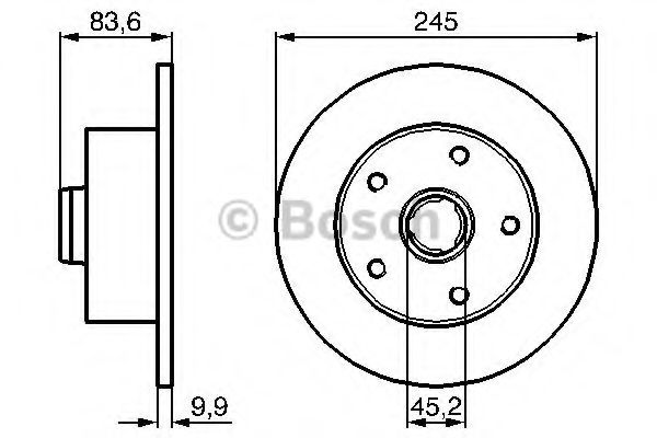 BOSCH - 0 986 478 759 - Тормозной диск (Тормозная система)