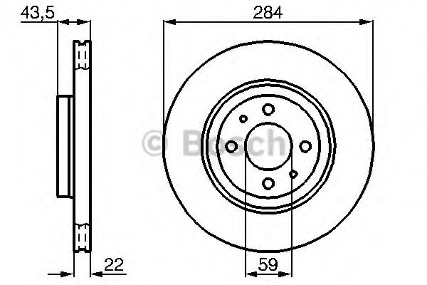 BOSCH - 0 986 478 810 - Тормозной диск (Тормозная система)