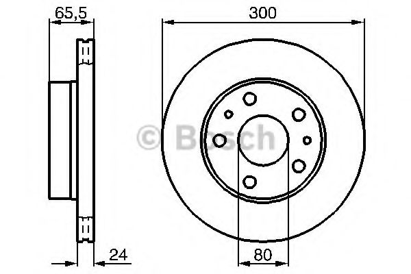 BOSCH - 0 986 478 842 - Тормозной диск (Тормозная система)