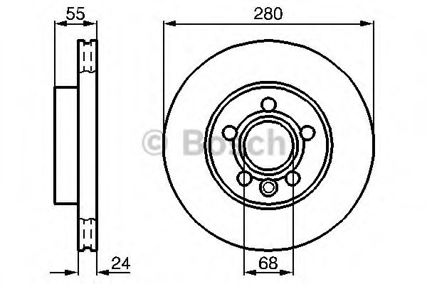 BOSCH - 0 986 478 846 - Тормозной диск (Тормозная система)