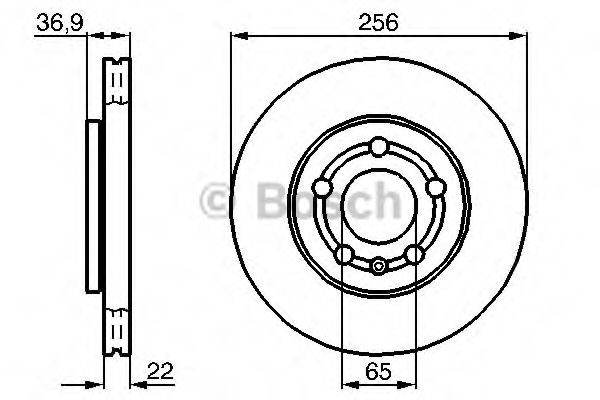 BOSCH - 0 986 478 853 - Тормозной диск (Тормозная система)