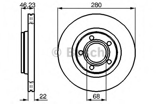 BOSCH - 0 986 478 869 - Тормозной диск (Тормозная система)