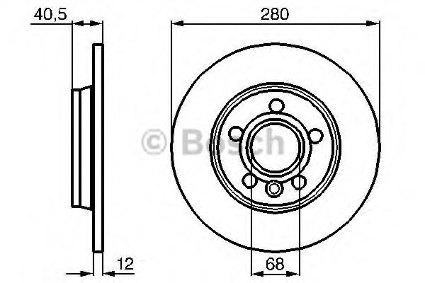 BOSCH - 0 986 478 871 - Тормозной диск (Тормозная система)