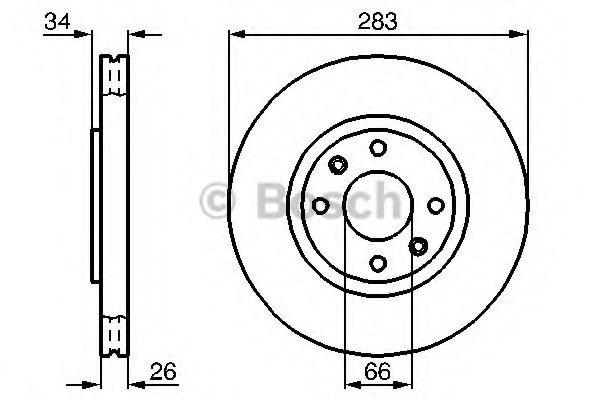 BOSCH - 0 986 478 979 - Тормозной диск (Тормозная система)