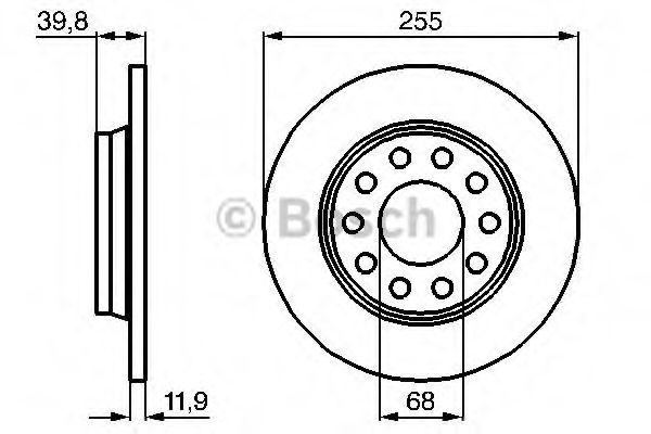 BOSCH - 0 986 478 987 - Тормозной диск (Тормозная система)