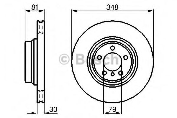 BOSCH - 0 986 479 003 - Тормозной диск (Тормозная система)