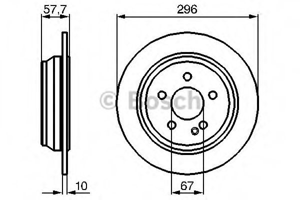 BOSCH - 0 986 479 138 - Тормозной диск (Тормозная система)