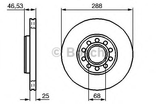 BOSCH - 0 986 479 157 - Тормозной диск (Тормозная система)