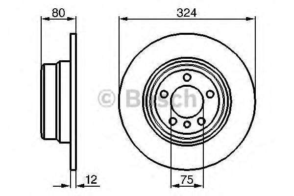 BOSCH - 0 986 479 167 - Тормозной диск (Тормозная система)