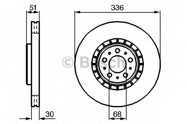 BOSCH - 0 986 479 202 - Тормозной диск (Тормозная система)