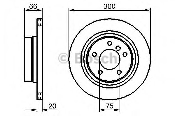 BOSCH - 0 986 479 218 - Тормозной диск (Тормозная система)