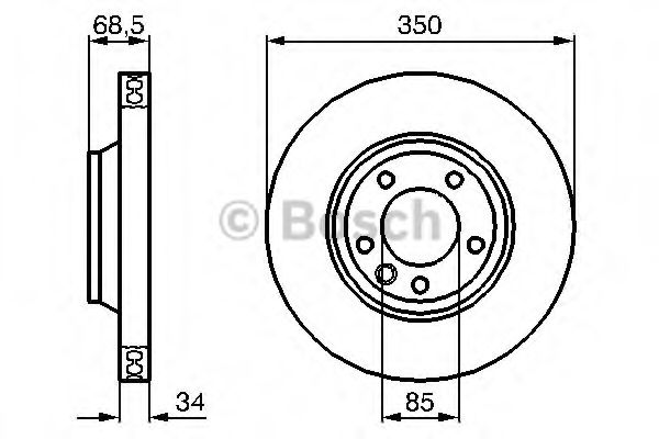 BOSCH - 0 986 479 249 - Тормозной диск (Тормозная система)