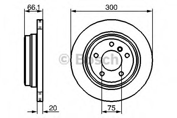 BOSCH - 0 986 479 263 - Тормозной диск (Тормозная система)