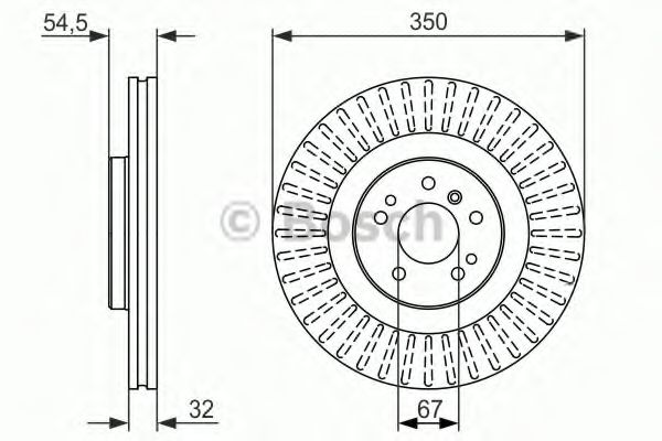 BOSCH - 0 986 479 329 - Тормозной диск (Тормозная система)