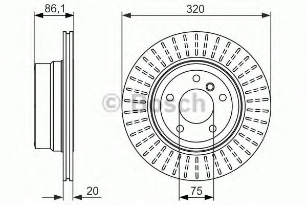 BOSCH - 0 986 479 351 - Тормозной диск (Тормозная система)