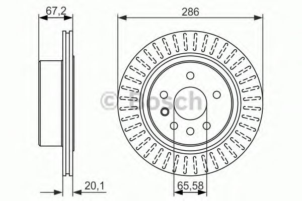 BOSCH - 0 986 479 394 - Тормозной диск (Тормозная система)