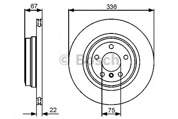 BOSCH - 0 986 479 439 - Тормозной диск (Тормозная система)