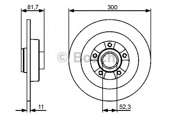 BOSCH - 0 986 479 446 - Тормозной диск (Тормозная система)