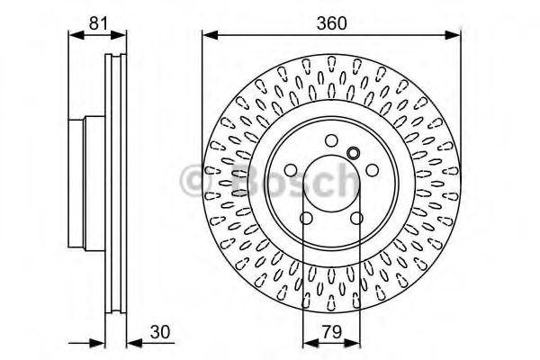 BOSCH - 0 986 479 557 - Тормозной диск (Тормозная система)