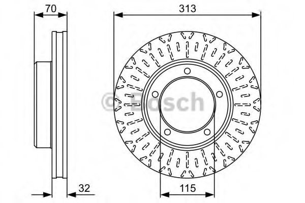 BOSCH - 0 986 479 567 - Тормозной диск (Тормозная система)