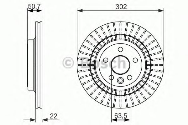 BOSCH - 0 986 479 713 - Тормозной диск (Тормозная система)