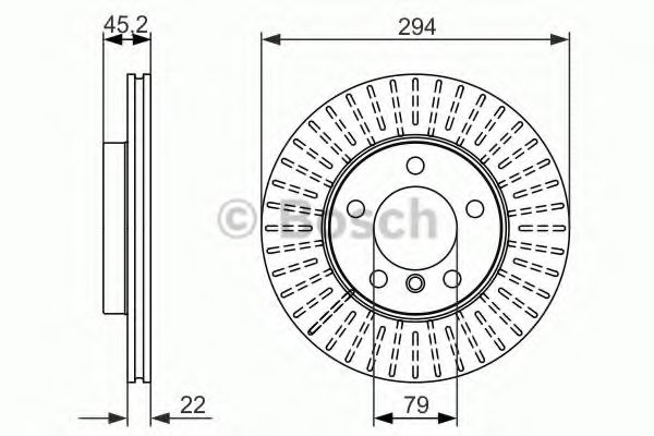 BOSCH - 0 986 479 725 - Тормозной диск (Тормозная система)