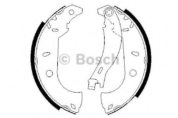 BOSCH - 0 986 487 255 - Комплект тормозных колодок (Тормозная система)