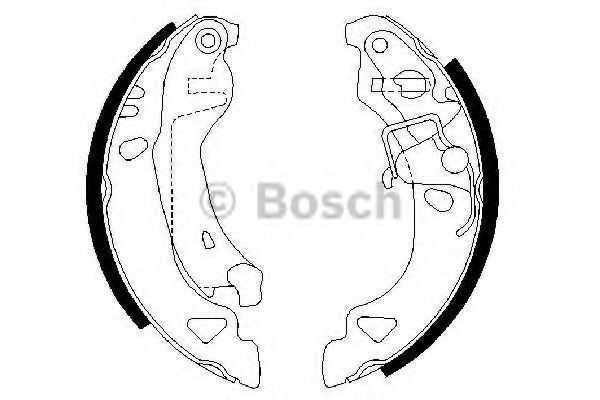 BOSCH - 0 986 487 317 - Комплект тормозных колодок (Тормозная система)