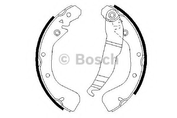 BOSCH - 0 986 487 554 - Комплект тормозных колодок (Тормозная система)