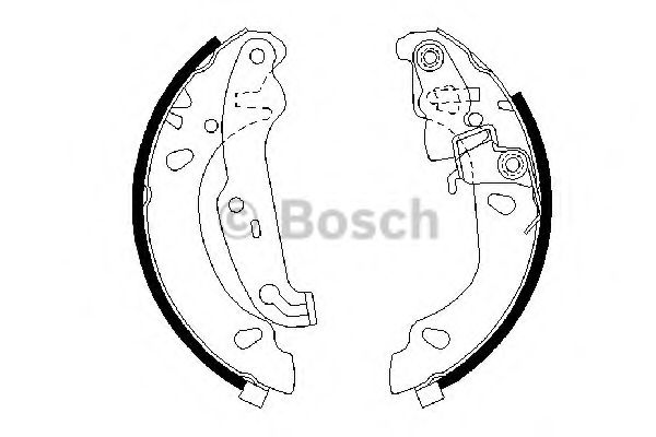 BOSCH - 0 986 487 624 - Комплект тормозных колодок (Тормозная система)