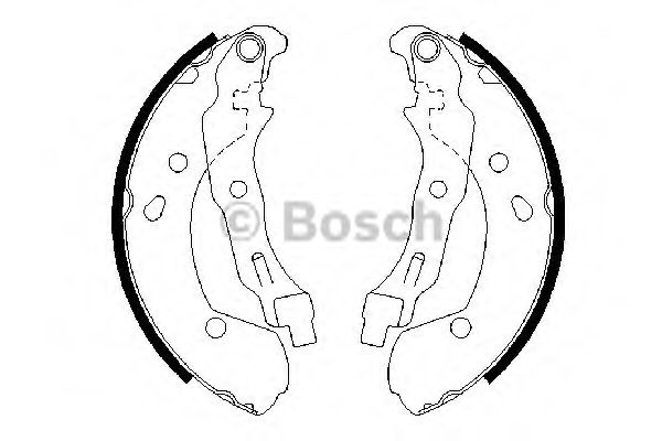 BOSCH - 0 986 487 668 - Комплект тормозных колодок (Тормозная система)