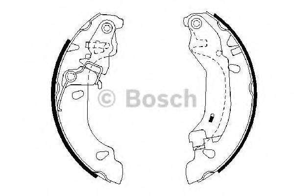 BOSCH - 0 986 487 669 - Комплект тормозных колодок (Тормозная система)