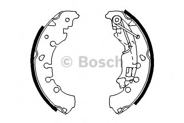 BOSCH - 0 986 487 702 - Комплект тормозных колодок (Тормозная система)