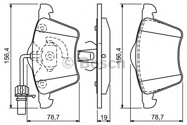 BOSCH - 0 986 494 390 - Комплект тормозных колодок, дисковый тормоз (Тормозная система)