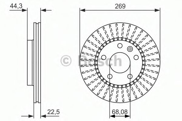 BOSCH - 0 986 479 779 - Тормозной диск (Тормозная система)