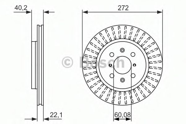 BOSCH - 0 986 479 789 - Тормозной диск (Тормозная система)