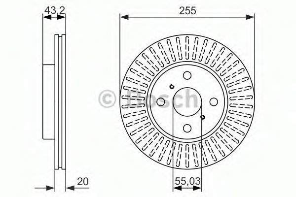 BOSCH - 0 986 479 927 - Тормозной диск (Тормозная система)