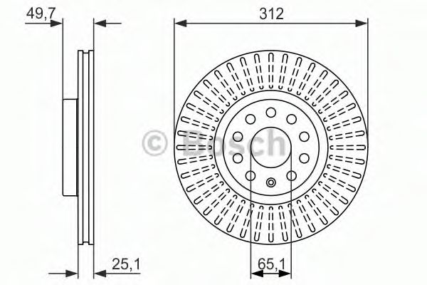 BOSCH - 0 986 479 932 - Тормозной диск (Тормозная система)