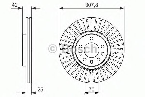 BOSCH - 0 986 479 947 - Тормозной диск (Тормозная система)