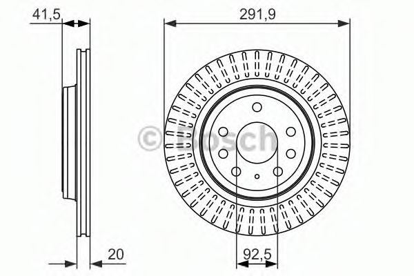 BOSCH - 0 986 479 950 - Тормозной диск (Тормозная система)