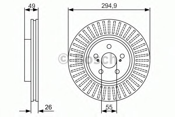 BOSCH - 0 986 479 986 - Тормозной диск (Тормозная система)