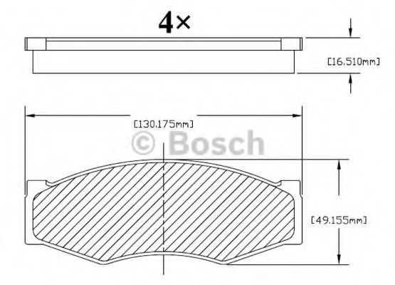 BOSCH - F 03B 150 213 - Комплект тормозных колодок, дисковый тормоз (Тормозная система)